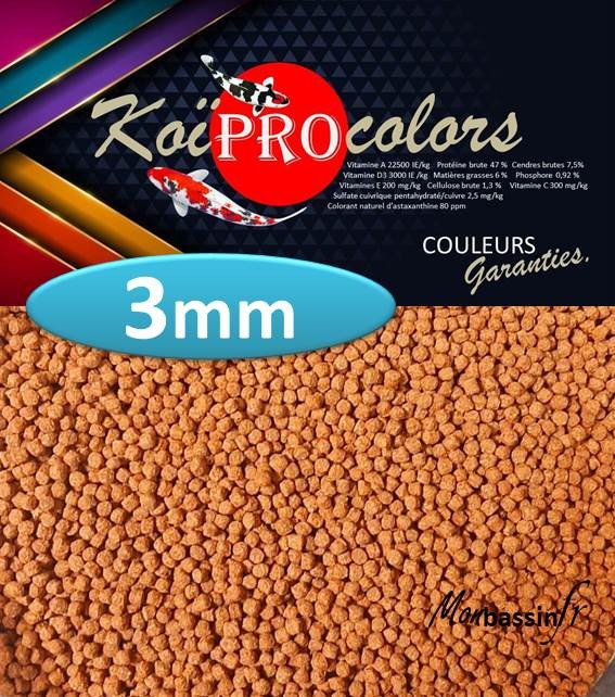 Nourriture koï pro colors 3mm